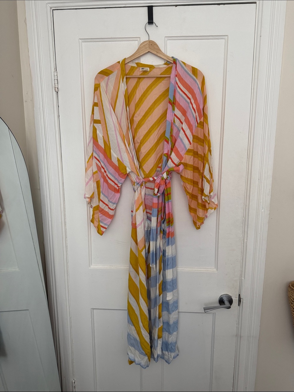 Billabong Striped Robe / Kimono / Cover Up